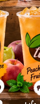 Peach Lychee Fruit Tea