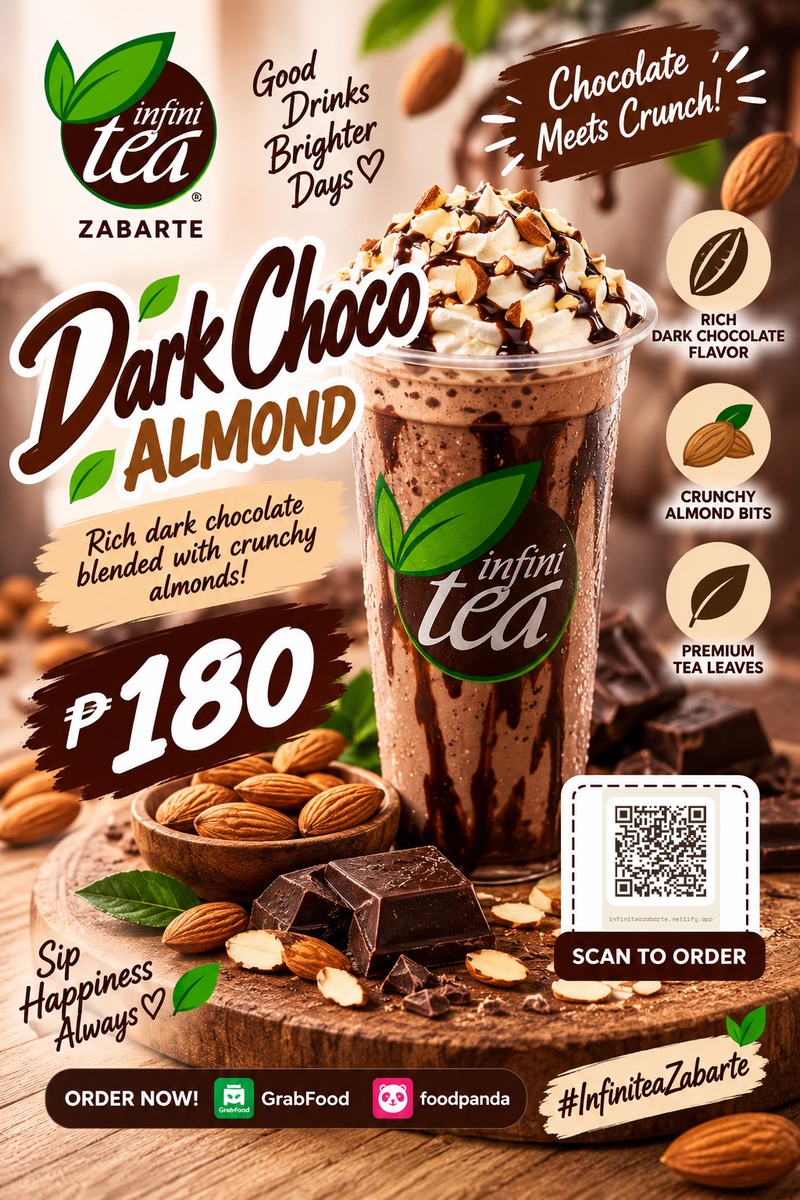 Dark Choco Almond Milk Tea