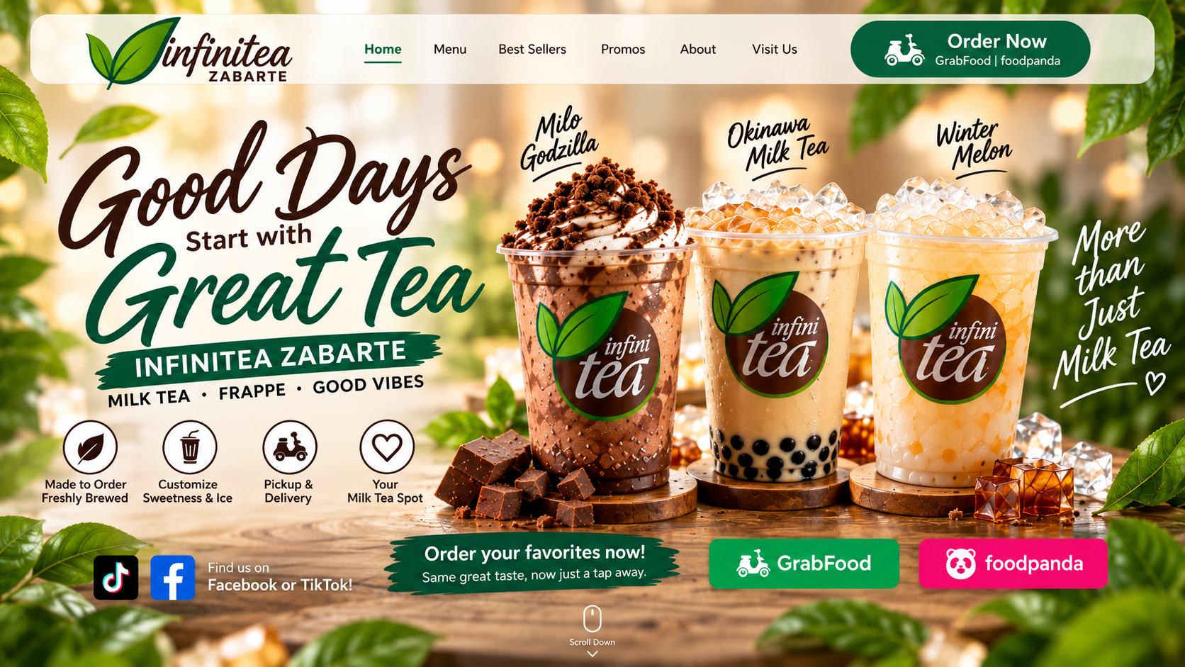 Infinitea Zabarte — Good Days Start with Great Tea
